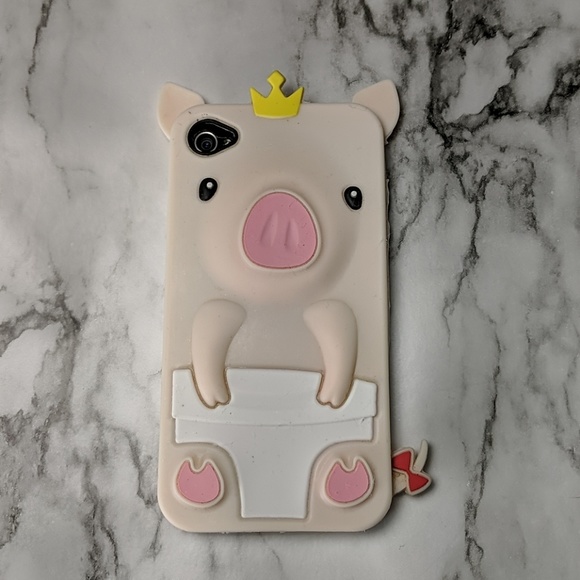 Cute Pig IPhone 4 Case - Picture 1 of 2